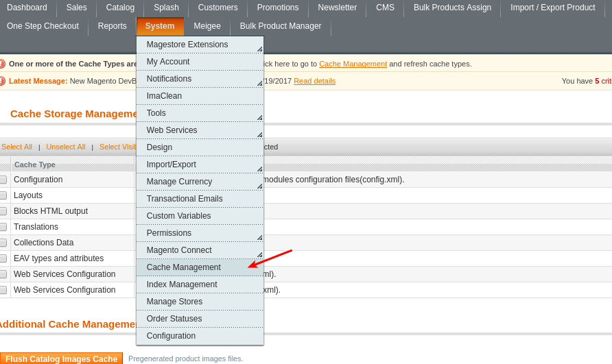 Magento Cache Management