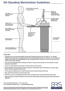 Sit - Standing Workstation Guidelines - Healthy Work Practices