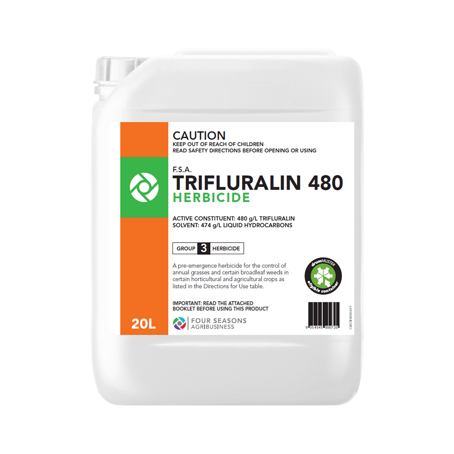 F.S.A. Trifluralin 480 Herbicide - Four Seasons Agribusiness