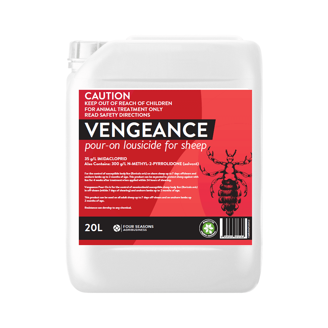 Vengeance Pour-On Lousicide for Sheep