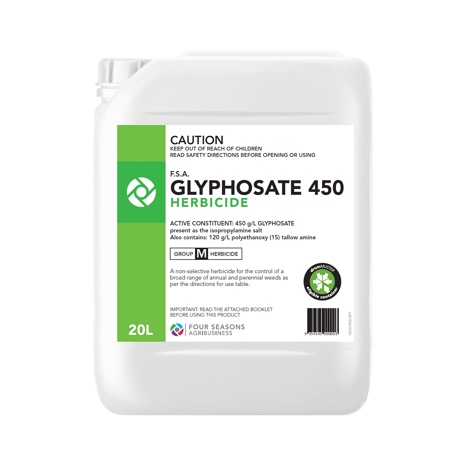 F S A Glyphosate 450 Herbicide Four Seasons Agribusiness