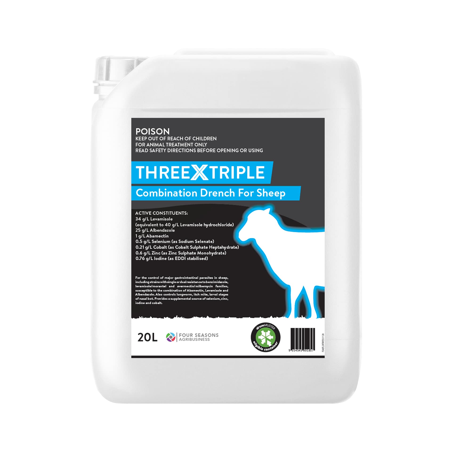 Three X Triple Combination Drench For Sheep